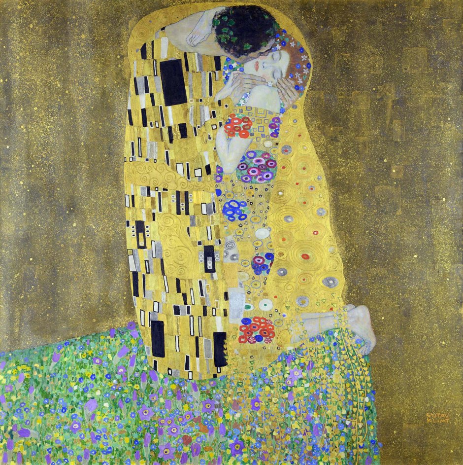 Gustav Klimt, El beso, 1907-08